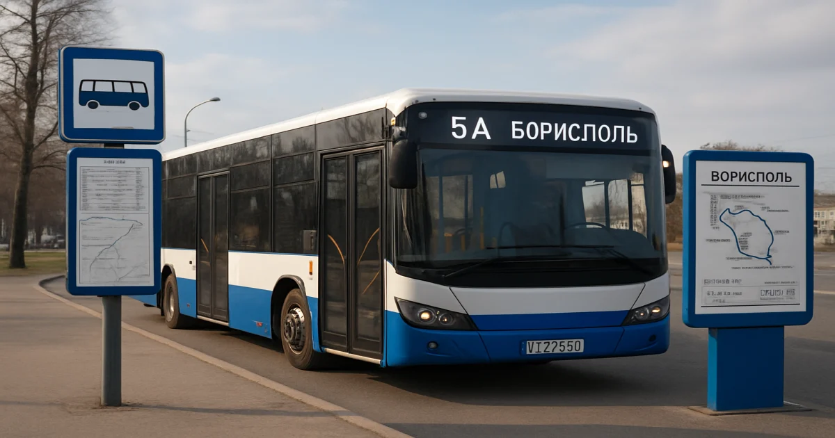 Автобус №5А в Борисполі: Розклад, схема, вартість