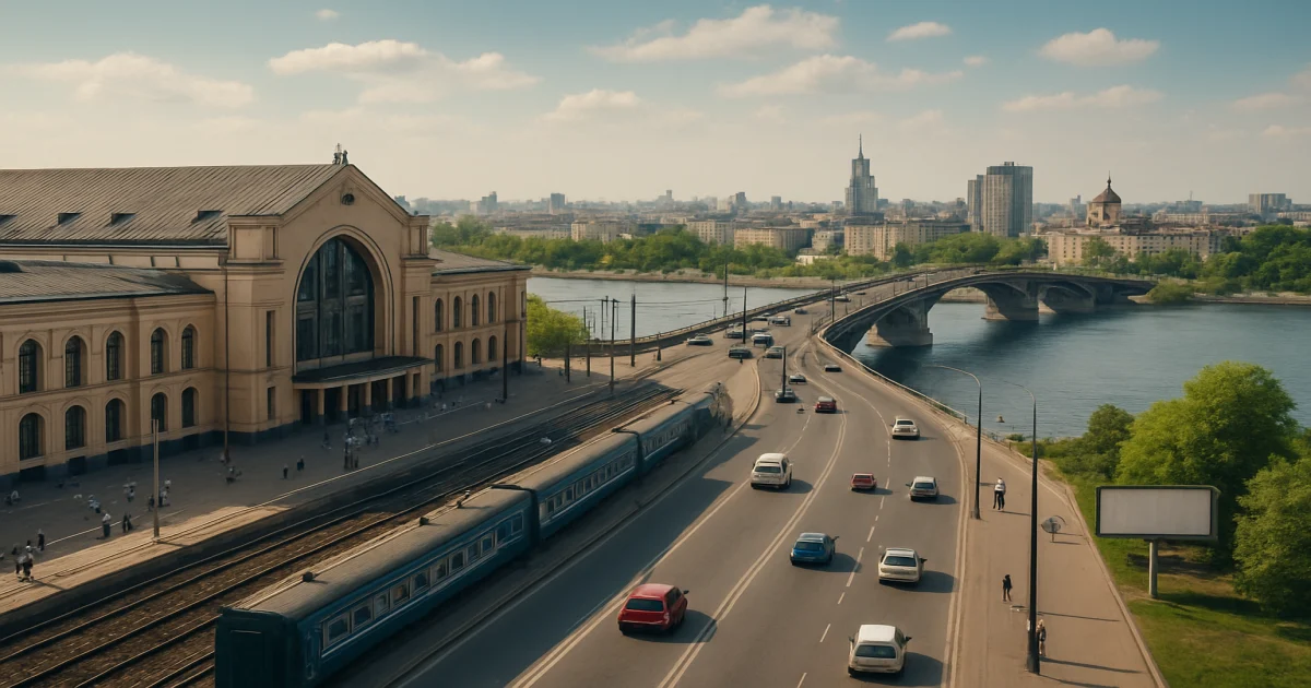 Как добраться от железнодорожного вокзала Днепра до центра города