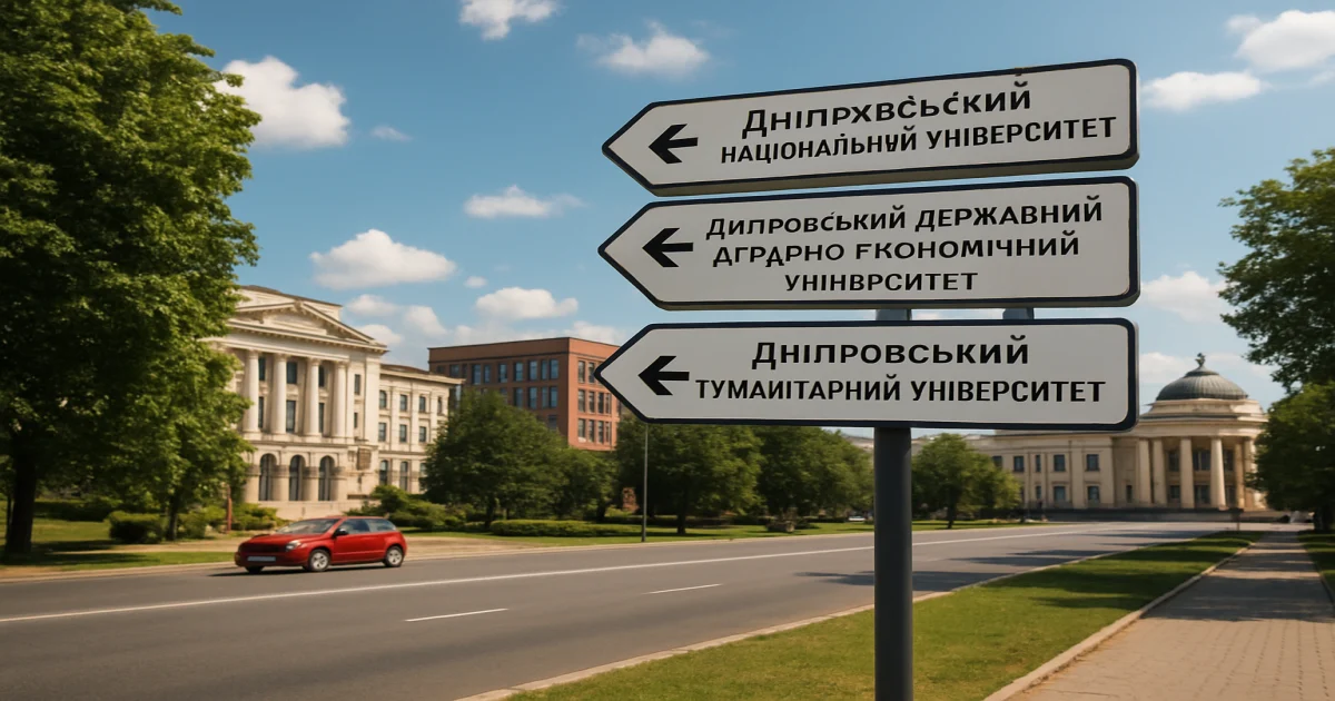 Как доехать в Днепре до популярных университетов и учебных заведений