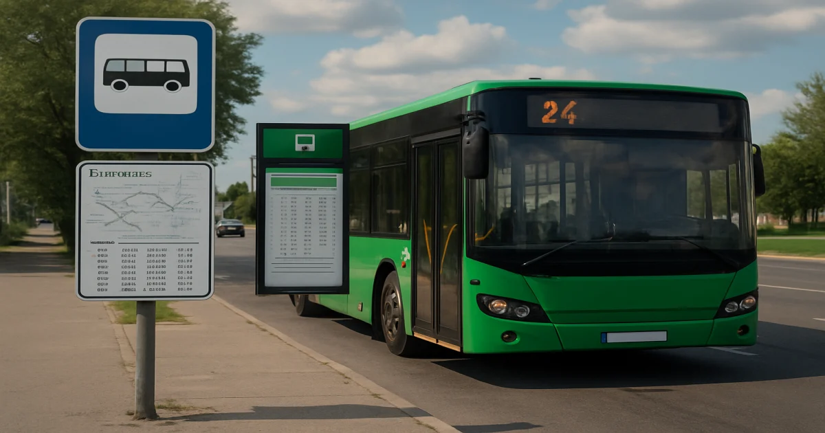 Автобус №24 в Борисполі: Розклад, схема, вартість