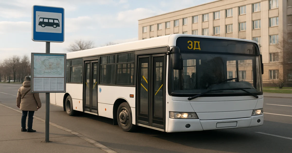Автобус №3Д в Борисполі: Розклад, схема, вартість