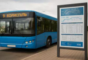 Автобус №9 в Борисполі: Розклад, схема, вартість